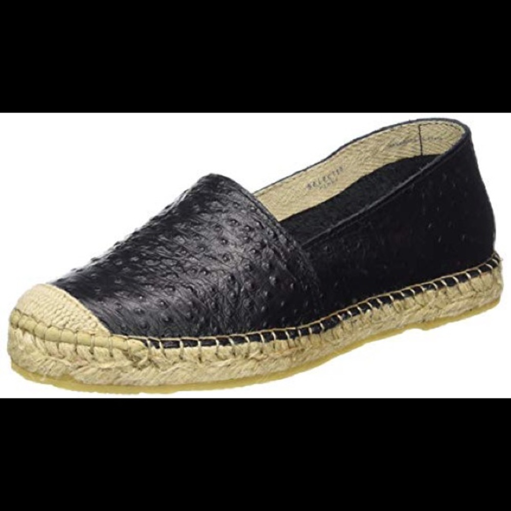 EUC Selected Femme Ostrich Leather Espadrilles